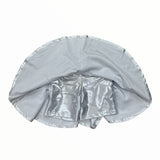DORI CREATIONS LAME SKORT - SILVER
