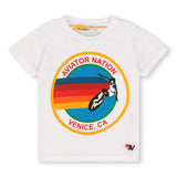 AVIATOR NATION KID'S NATION TEE - WHITE