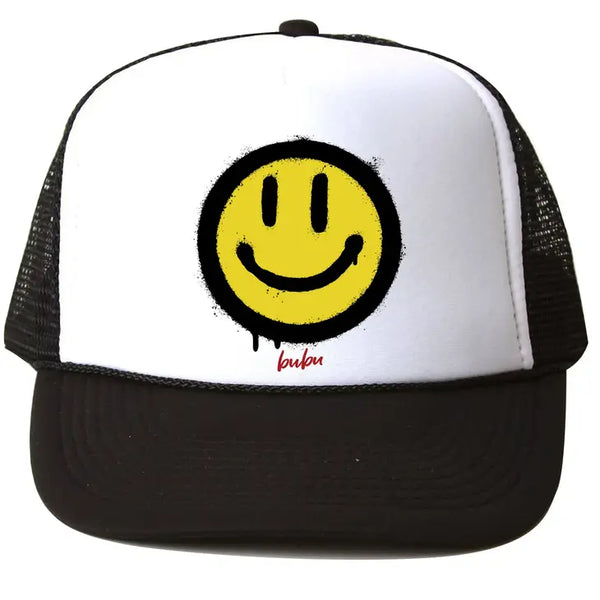 BUBU HAT - BLK/WHT - ALL SMILES