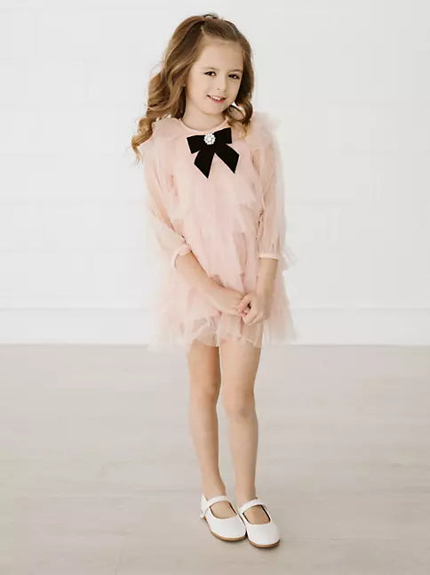 PETITE HAILEY 6 LAYERED DRESS - PINK