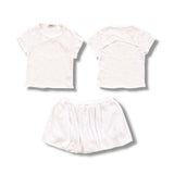 T2LOVE OPEN BACK TEE AND BUBBLE SKORT SET - WHITE