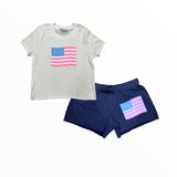 FIREHOUSE T-SHIRT - WHITE/FLAG