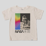 NASA ASTRONAUT FLAG T-SHIRT - NATURAL