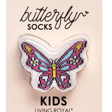 LIVING ROYAL CREW SOCKS - BUTTERFLY