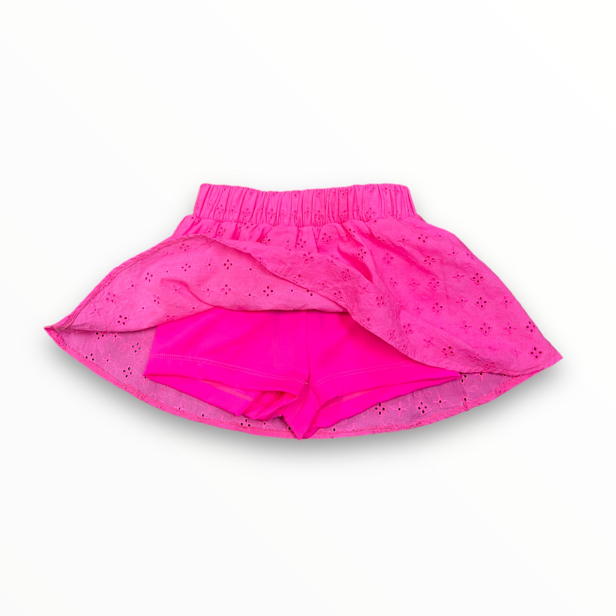 FLOWERS BY ZOE EYELET SKORT NEON PINK Meant 2 Be Kids