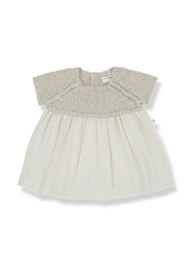 1+ IN THE FAMILY VIOLA DRESS - NATURAL