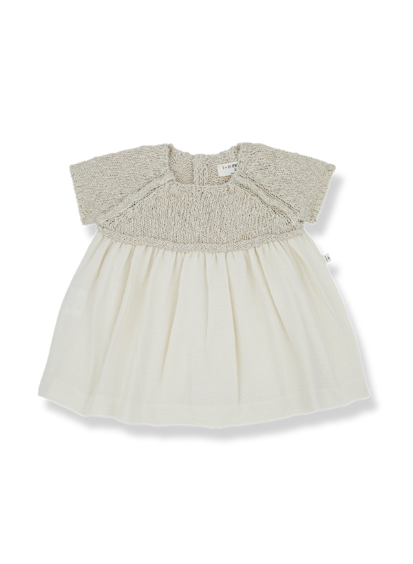 1+ IN THE FAMILY VIOLA DRESS - NATURAL