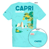 MC2 SAINT BARTH T-SHIRT - BLUE CAPRI