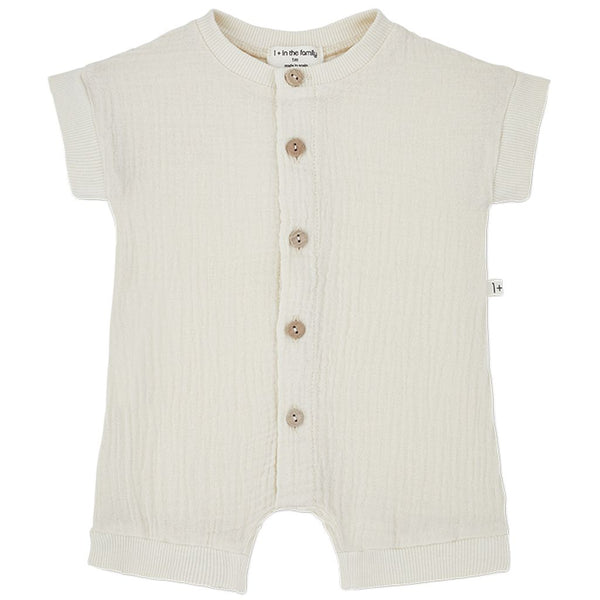 1+ IN THE FAMILY FEDERICO ROMPER - IVORY