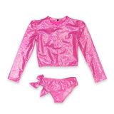 PICCOLI PINCIPI MARTINICA  PINK RASH GUARD - GLITTER NEON
