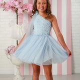 OOH LALA CECILE DRESS - POWDER BLUE