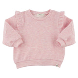 OH BABY! HONEYCOMB SWEATSHIRT AND LEGGING LET - PALE PINK