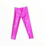 DORI LAME LEGGING - FLUORESCENT PINK