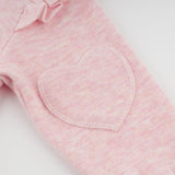 OH BABY! HONEYCOMB SWEATSHIRT AND LEGGING LET - PALE PINK