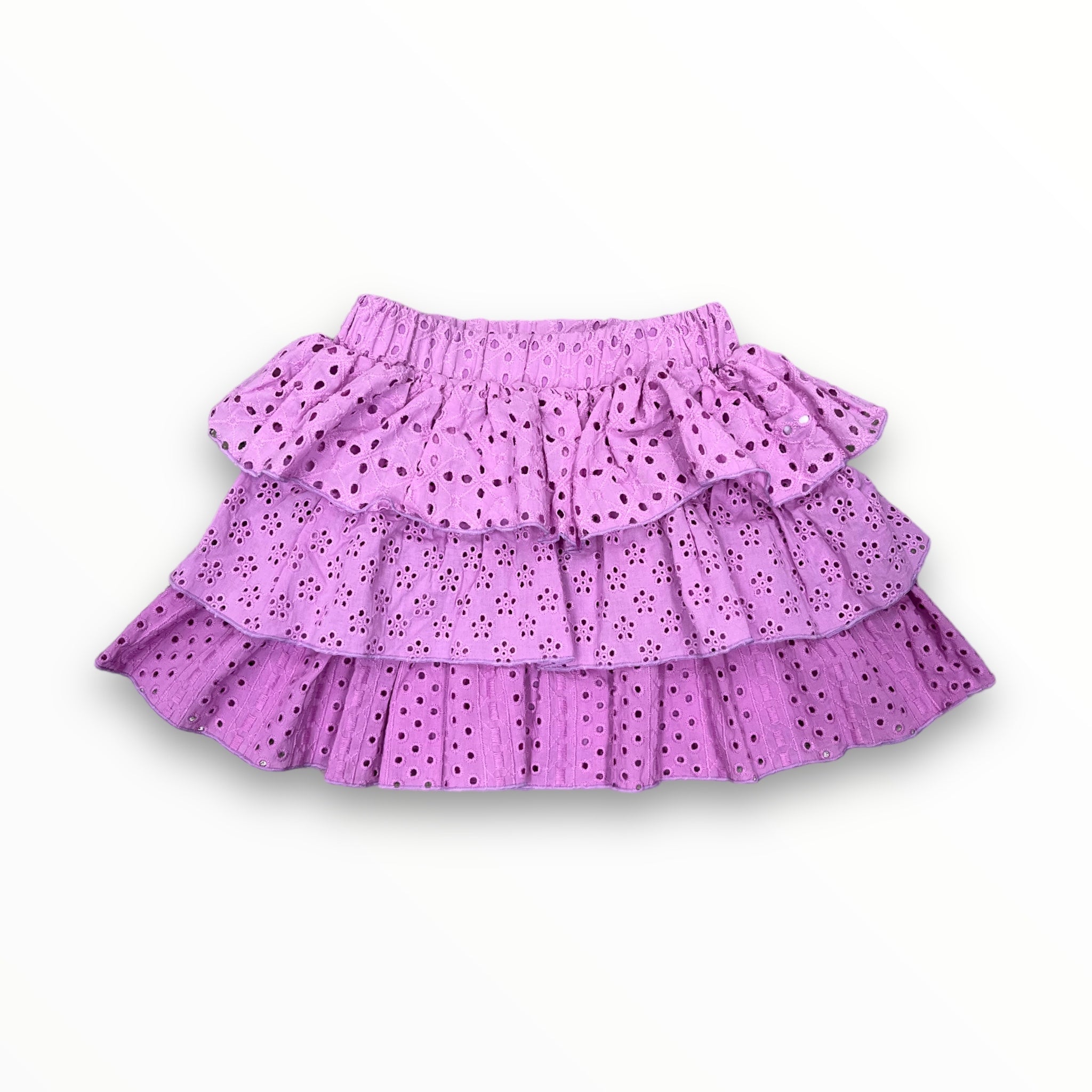 FLOWERS BY ZOE EYELET SKIRT - PURPLE