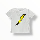 CALIFORNIAN VINTAGE T-SHIRT -  WHITE/LIGHTNING BOLT