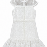 MARLO KIDS ANSALISA LACE DRESS - WHITE