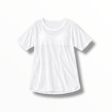 SUBMARINE SWIM COVERUP MESH TEE - WHITE