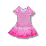 SOCIAL BUTTERFLY S/S DRESS - GLITTER PINK OMBRE