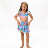 MARINO KIDS RUFFLE COVER-UP SKIRT - BANDANA