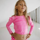 PICCOLI PINCIPI MARTINICA  PINK RASH GUARD - GLITTER NEON