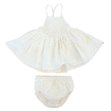 OH BABY! EYELET PARTY DRESS - WHITE