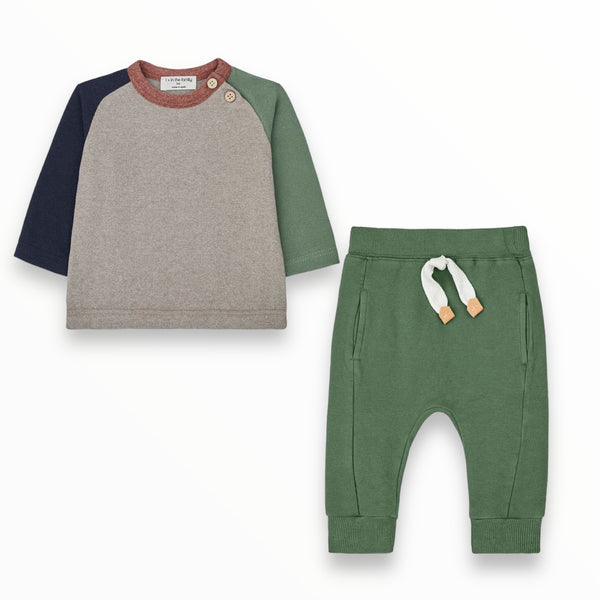 1+ IN THE FAMILY JOS L/S AND AXEL SWEATS SET - ALPINE