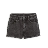 TRACTR GIRLS HIGH RISE DENIM SHORT - BLACK