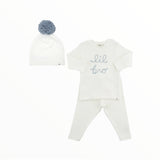 OH BABY 3 PIECE SET "LIL BRO" IN FOG