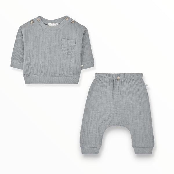 1+ IN THE FAMILY LORENZO PULLOVER GIUSEPPE PANT - SMOKY