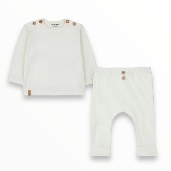 1+ IN THE FAMILY MICA L/S AND MARCEL LEGGING SET - ECRU
