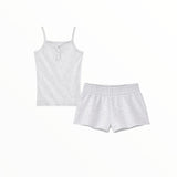 KATIE J TWEEN TRISTAN SHORTS - LIGHT HEATHER GRAY