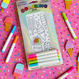 LIVING ROYAL ANKLE DIY COLORING KIT SOCKS - FORZEN ICE CREAM TREATS