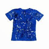 CALIFORNIAN VINTAGE T-SHIRT -  ROYAL BLUE/ SPLATTER