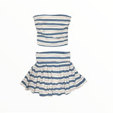 KATE J. TWEEN STARKEY TUBE AND SKORT SET - BLUE MULTI STRIPE