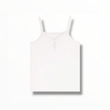 KATIE J TWEEN HAILEY HENLEY SOLID CAMI - WHITE