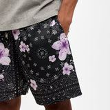 THE DRIP SHOP BANDANA BLOOM SHORTS