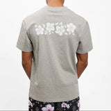 THE DRIP SHOP HIBISCUS TEE- GRAY