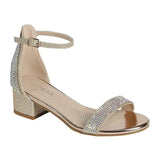 M2B STRAPPY SANDALS WITH HEEL - CHAMGANGE CRYSTAL