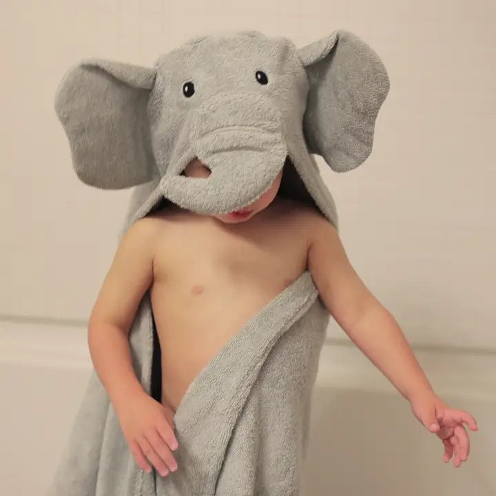 YIKES ELEPHANT HOODED TOWEL