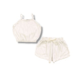 T2LOVE CAMI AND SHORT SET - STRIPE