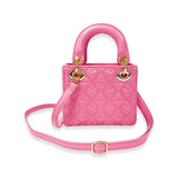 DOE A DEAR HEART QUILTED BAG - FUSCHIA
