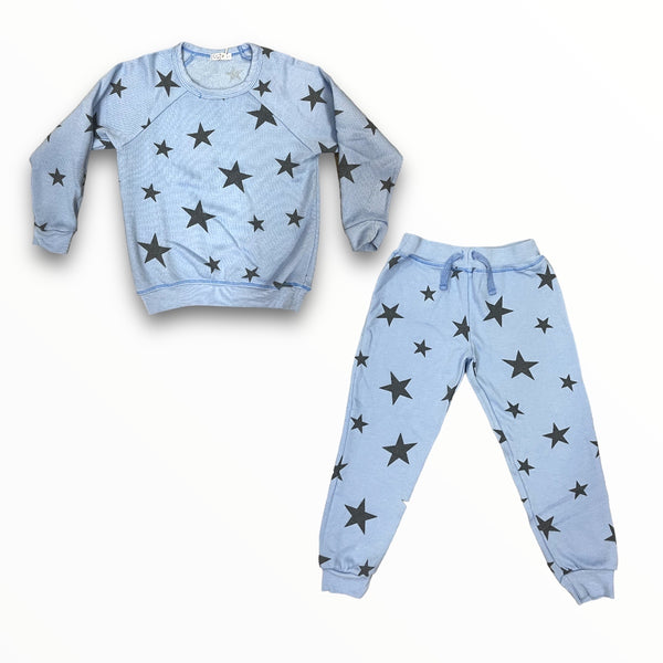COZII PULL OVER AND JOGGER SET - BLUE STAR