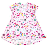 ESME SHORT SLEEVE DRESS - STICKERS