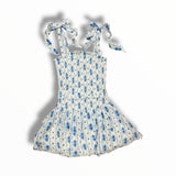 KATIE J TWEEN EMERSON PRINTED DRESS - SANTORINI STRIPE FLORAL