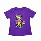CALIFORNIAN VINTAGE T-SHIRT - PURPLE/BEAR