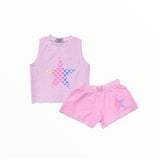 FIREHOUSE MUSCLE TANK - ICE PINK/OMBRE STAR