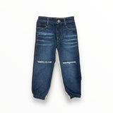 FLOWERS BY ZOE HALF/HALF SWEATPANT - HEATHER GREY/DENIM
