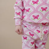 GIRL JOGGER SET - PINK BUTTERFLY