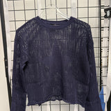 KATIE J TWEEN OZZIE SWEATER - NAVY